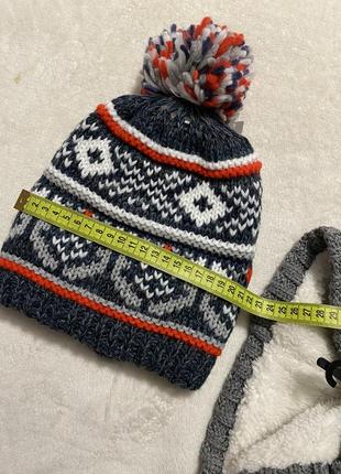 Зимова шапка, шапочка на хлопчика4 фото