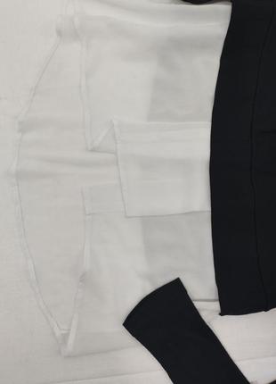 Кофта блузка черная белая сетка рубашка rinascimento3 фото