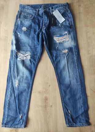 Крутые фирменные  мужские джинсы  zara man, m(42).