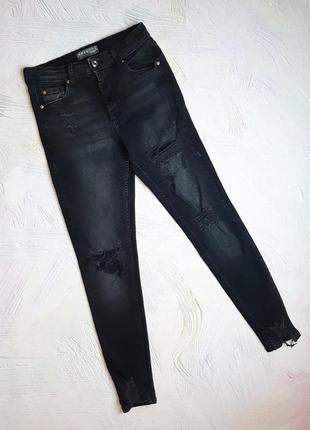 Стильні чорні завужені джинси скіні denim co, розмір 46 - 48