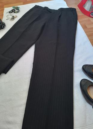 Брендовые черные брюки штаны большого размера батал4 фото