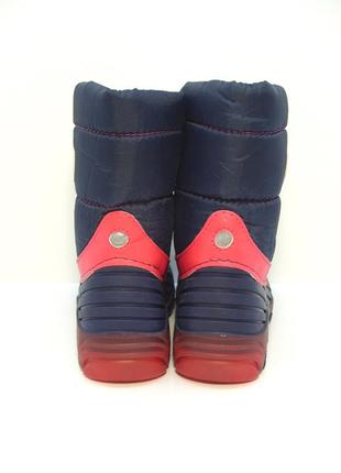 Дитячі зимові чобітки з підсвіткою дутики сноубутси р. 28-296 фото