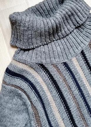 Теплый итальянский свитер водолазка шерстяной4 фото