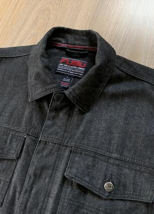Мужская плотная винтажная джинсовая куртка fubu4 фото