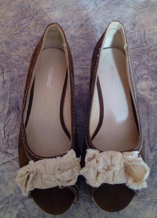 Только натуральные материалы!! шикарные туфли, босоножки от graceland р.37