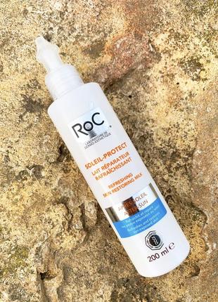 Заспокоюючий крем після засмаги roc soleil protect refreshing skin restoring milk