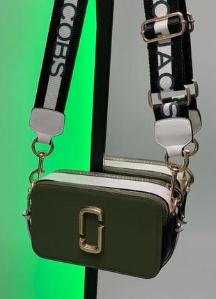 Женская зеленая сумка через плечо marc jacobs 🆕маленька сумка кросс боди
