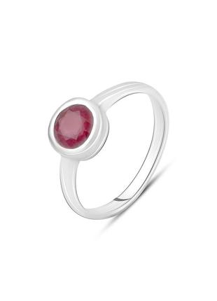 Серебряное кольцо с натуральным рубином 1.258ct (17/18 см размеры) 1192436