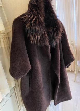 Пальто шуба из альпаки в стиле chanel 38-40р.5 фото