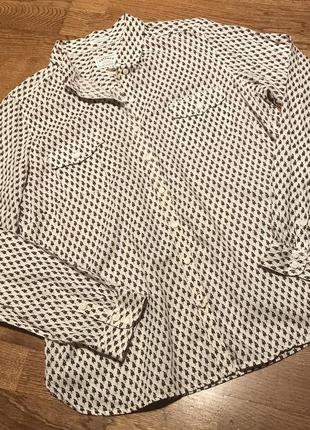 Натуральная женская рубашка блузка, р. 14- 161 фото