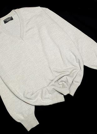 Бежевый шерстяной свитер