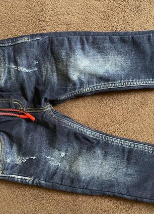 Утеплені зимові джинси (92 розмір)1 фото
