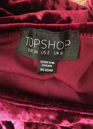 Бархатное платье topshop 6