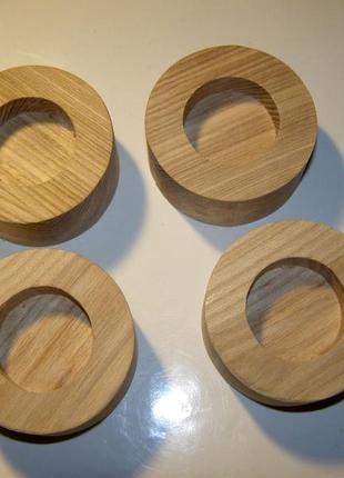 Підсвічник дерев'яний для декупажу (круглий)2 фото