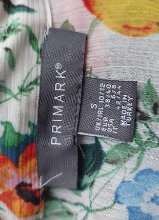 Нежное цветочное платье  свободного кроя primark (размер 36-38)2 фото