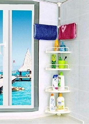 Угловая полка для ванной комнаты multi corner shelf стойка стелаж
