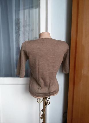 Akris punto шерстяной свитер / джемпер короткий рукав3 фото
