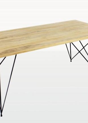 Обідній стіл cruzo саманта 180x90 см тик дерево натуральне