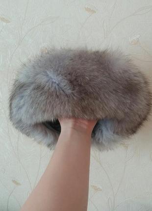 Шапка с натурального  меха песца!