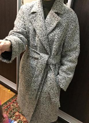 Зимнее шерстяное пальто3 фото