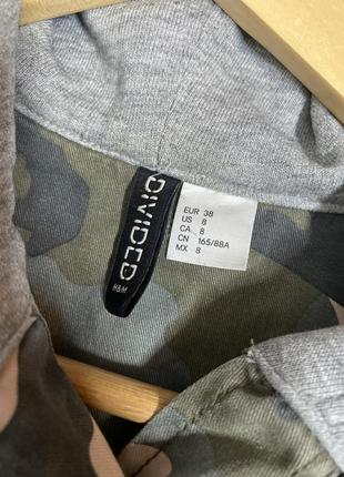 Куртка вітровка у камуфляжний принт divided від h&m , m/ l5 фото