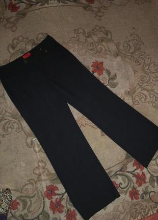 Штани-кльош,широкі штані,чорні,великого розміру на високу дівчину5 фото
