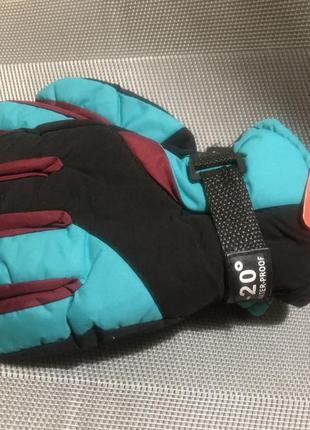 Непромокаючі перчатки на дівчинку / хлопчика 6-9 років