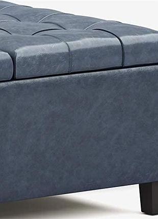 Банкетка с ящиком для хранения 100х100х44см. большая»пуфик,пуфики,пуф кожзам,пуф...