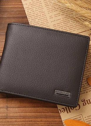 Мужской кошелек кошелек, натуральная кожа черный, коричневый | небольшой клатч портмоне мужское для мужчин коричневый2 фото