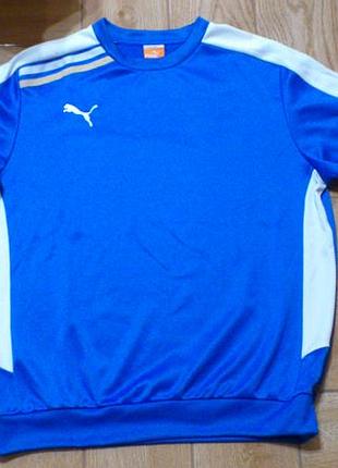 Свитшот мужской синий кофта лонгслив толстовка світшот чоловічий синій puma esito пума р.l🇩🇪🇻🇳