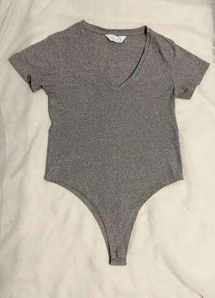 Primark базовий сірий боді як новий