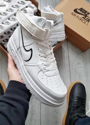 Кросівки чоловічі найк білі високі, nike gore-tex high white, кроссовки найк мужские белые высокие