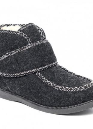 Ботинки жіночі міхи застіплені з застібкою 39 розмір. колір: сірий