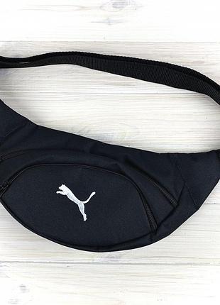 Бананка черная puma белое лого1 фото