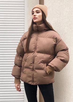 Куртка пуховик зима до -20 з капюшоном