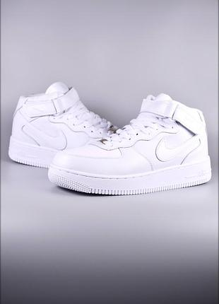 Зимние кроссовки nike air force 1 white winter