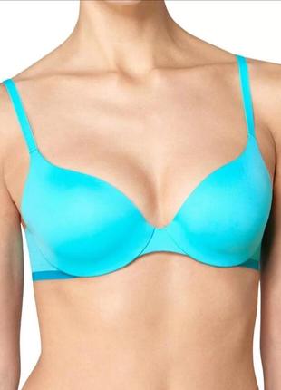 Бірюзовий бюстгальтер з пуш ап sloggi by triumph 85a