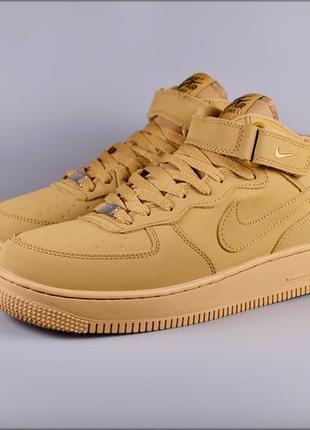 Зимние кроссовки nike air force 1 beige winter7 фото