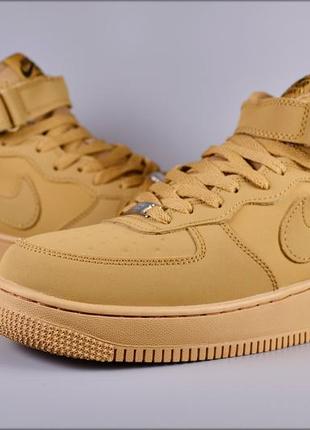 Зимние кроссовки nike air force 1 beige winter4 фото