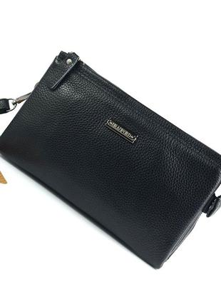 Чоловіча маленька шкіряна сумочка клатч через плече ділова сумка гаманець клатч із натуральної шкіри2 фото