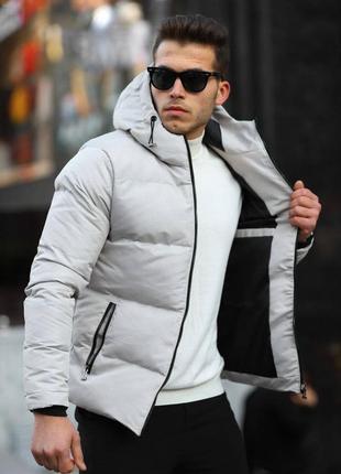 Зимова курка stone island white