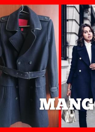 💢mango. практично нове стильне тепло пальто тренч