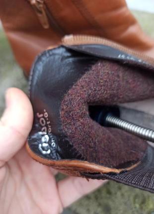 Утепленные кожаные ботинки челси gabor5 фото
