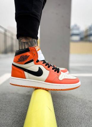 Кросівки nike air jordan 1 retro reverse shattered backboard4 фото