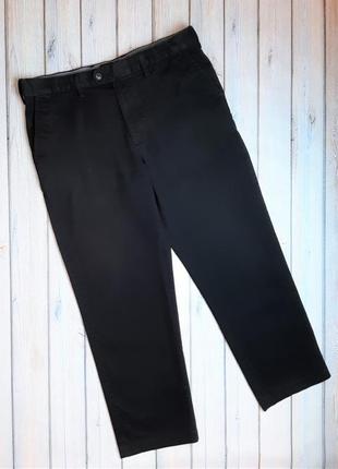 💥1+1=3 мужские базовые черные брюки marks&spencer, размер 50 - 52