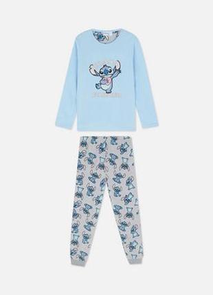 Мультяшная флисовая пижама стич disney lilo & stitch.1 фото