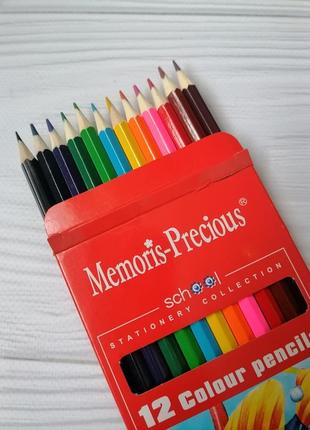 Набір олівців кольорових 12 шт2 фото