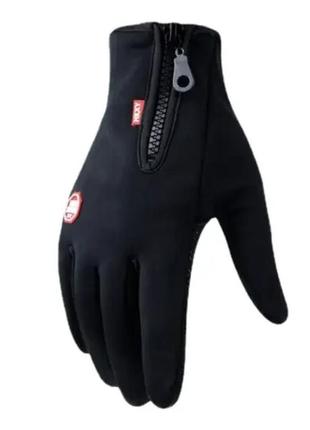 Сенсорные перчатки женские зимние winds stopper hkxy s черный3 фото