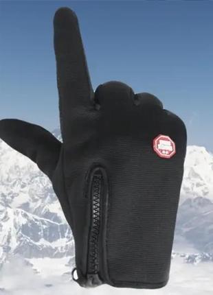 Сенсорные перчатки женские зимние winds stopper hkxy l черный3 фото