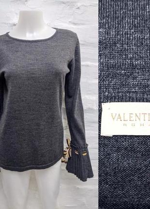 Valentino итальянский оригинальный джемпер из шерсти меланж